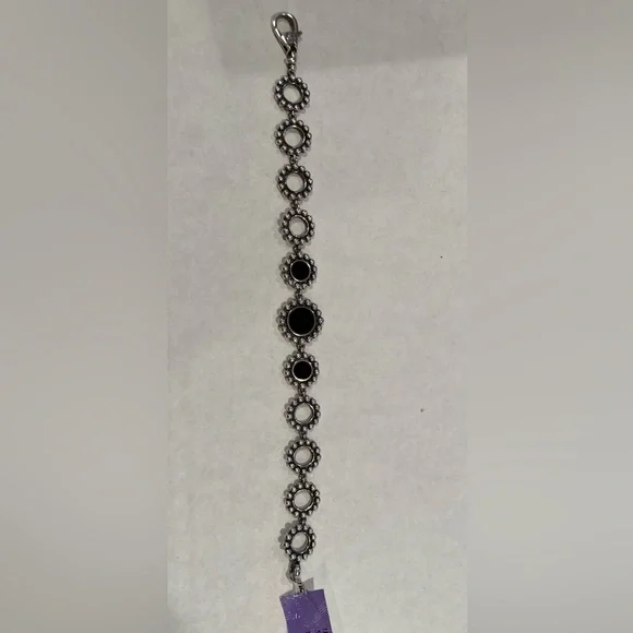 LAGOS Maya Black Onyx Caviar Link Bracelet in Sterling Silver - 7.5 Inches - Picture 5 of 9